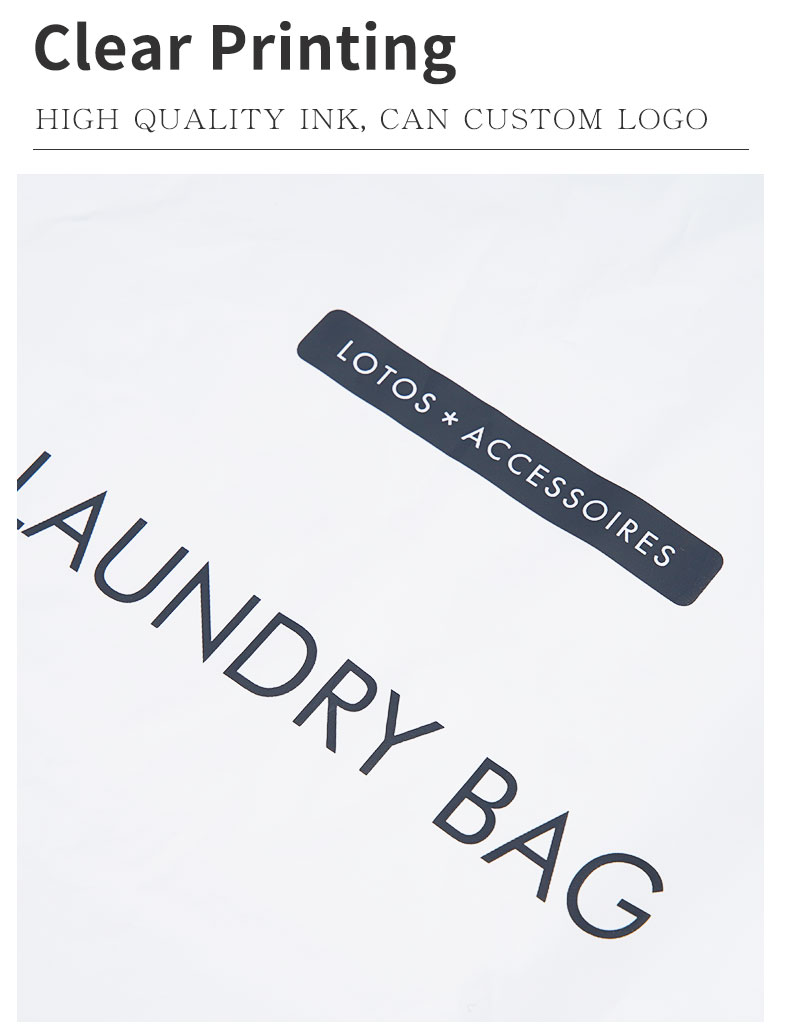 eco-friendly material drawstring laundry bag