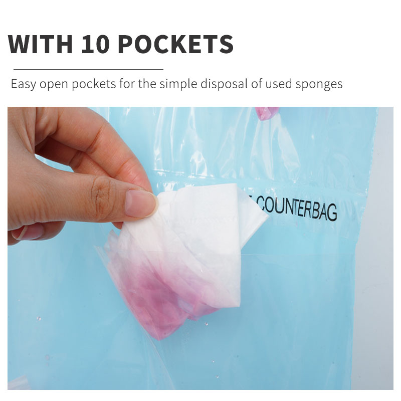 medical sponge counter bag