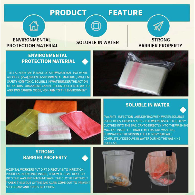 bag hot water soluble laundry