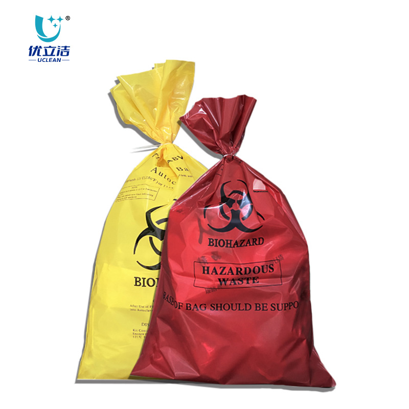yellow  biohazard bags